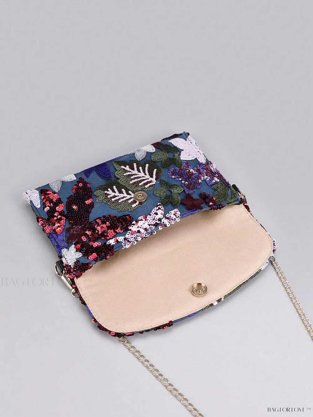BagForLove - Elegant Linen Beaded Crossbody Bag for Women