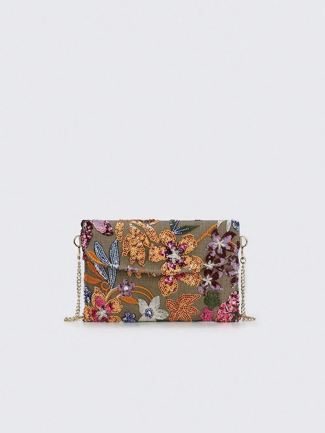 BagForLove - Elegant Linen Beaded Crossbody Bag for Women