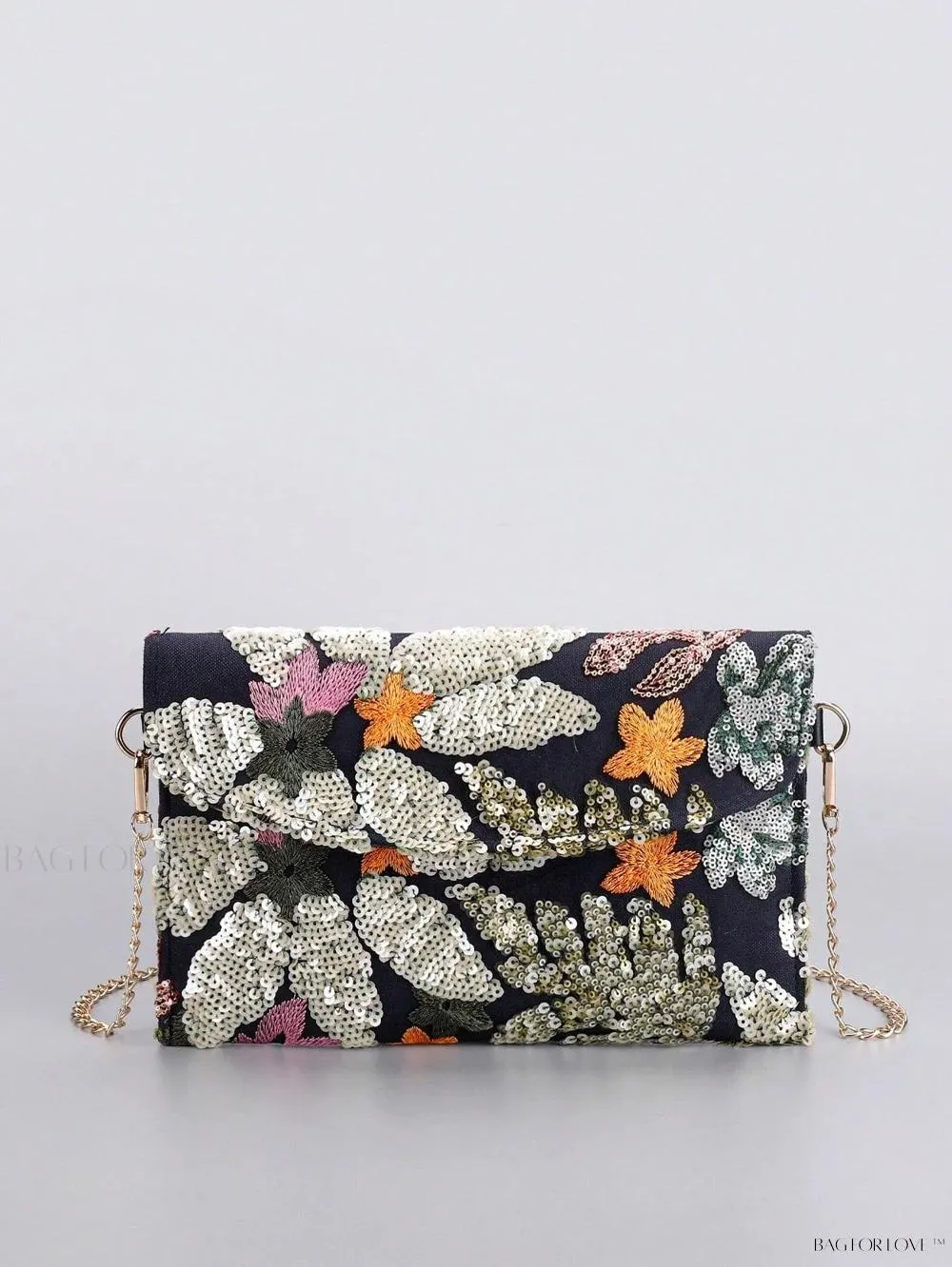 BagForLove - Elegant Linen Beaded Crossbody Bag for Women