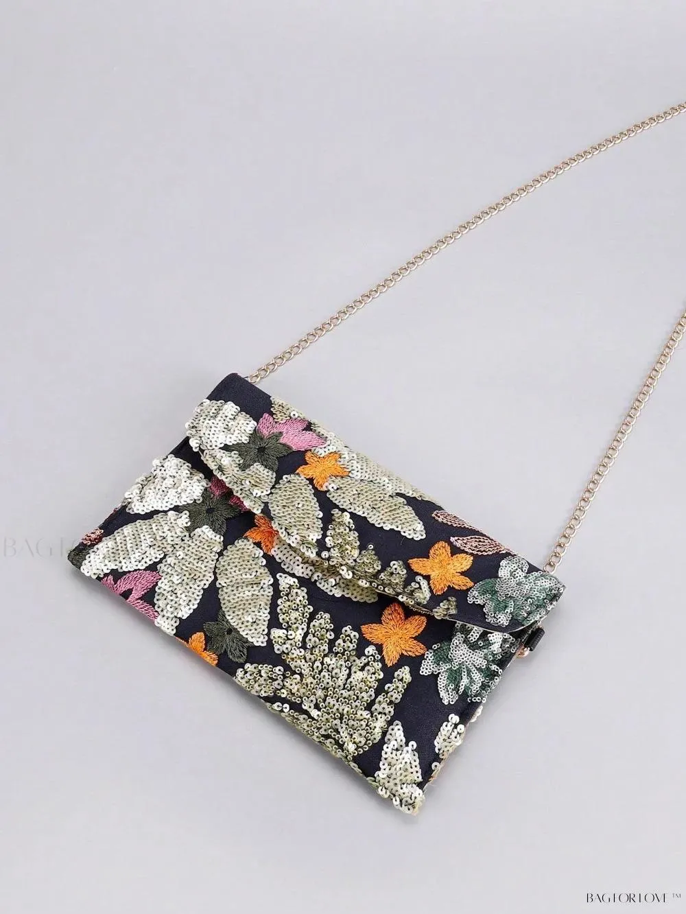 BagForLove - Elegant Linen Beaded Crossbody Bag for Women