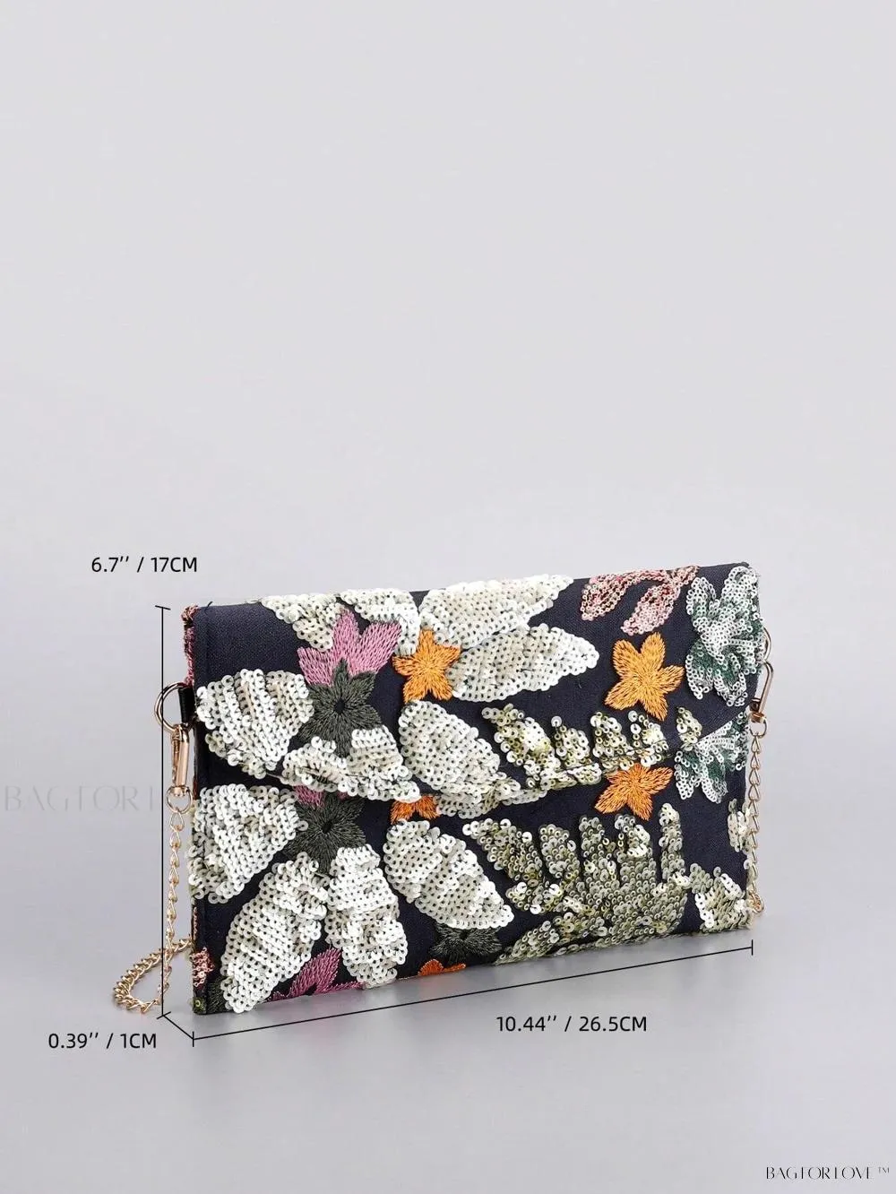 BagForLove - Elegant Linen Beaded Crossbody Bag for Women