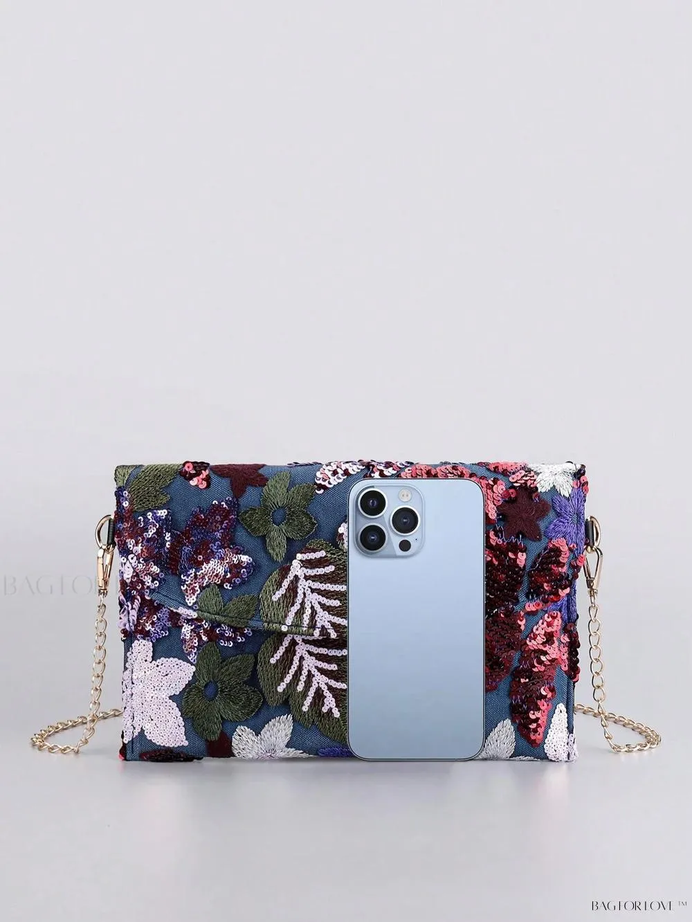 BagForLove - Elegant Linen Beaded Crossbody Bag for Women