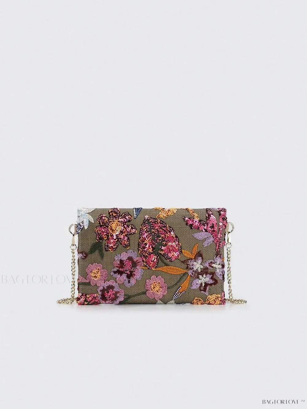 BagForLove - Elegant Linen Beaded Crossbody Bag for Women