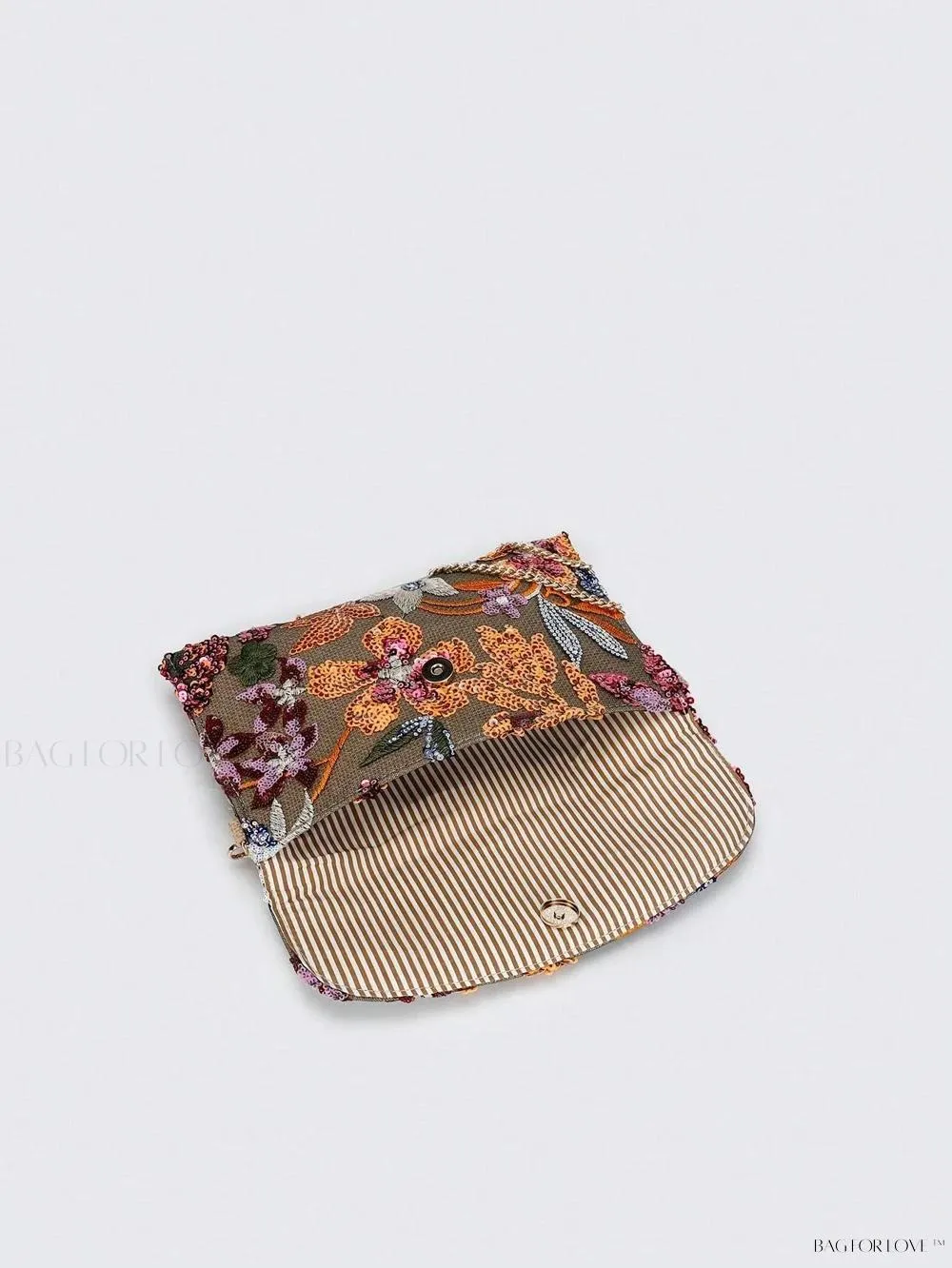 BagForLove - Elegant Linen Beaded Crossbody Bag for Women
