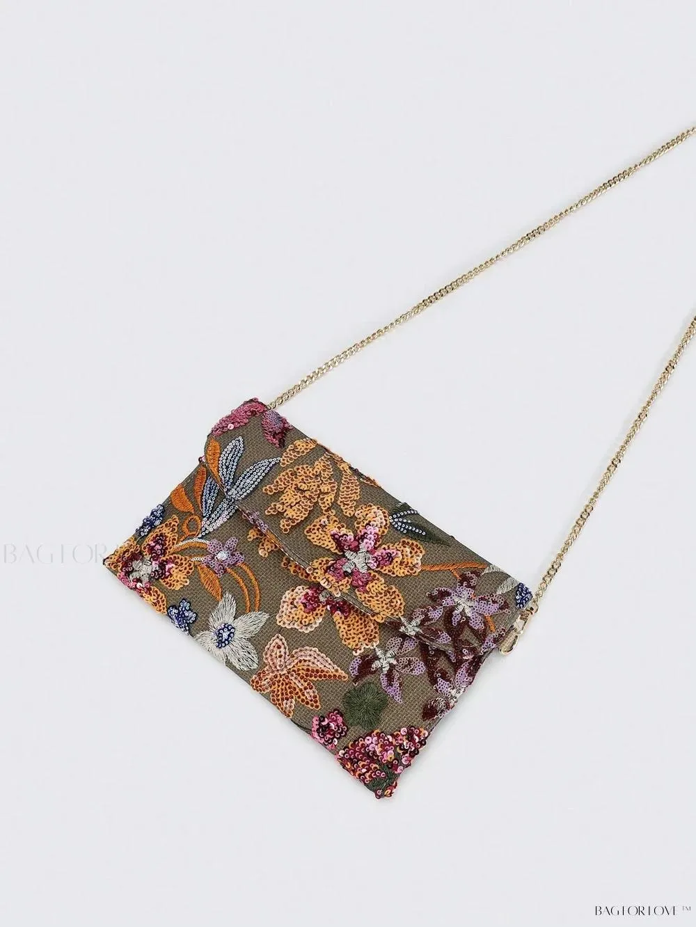 BagForLove - Elegant Linen Beaded Crossbody Bag for Women