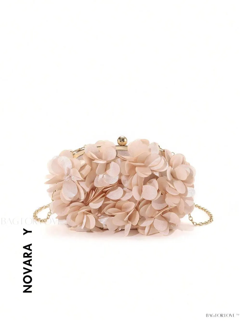 BagForLove - Elegant Solid Color Silk Handbag Perfect for Women's Formal Events