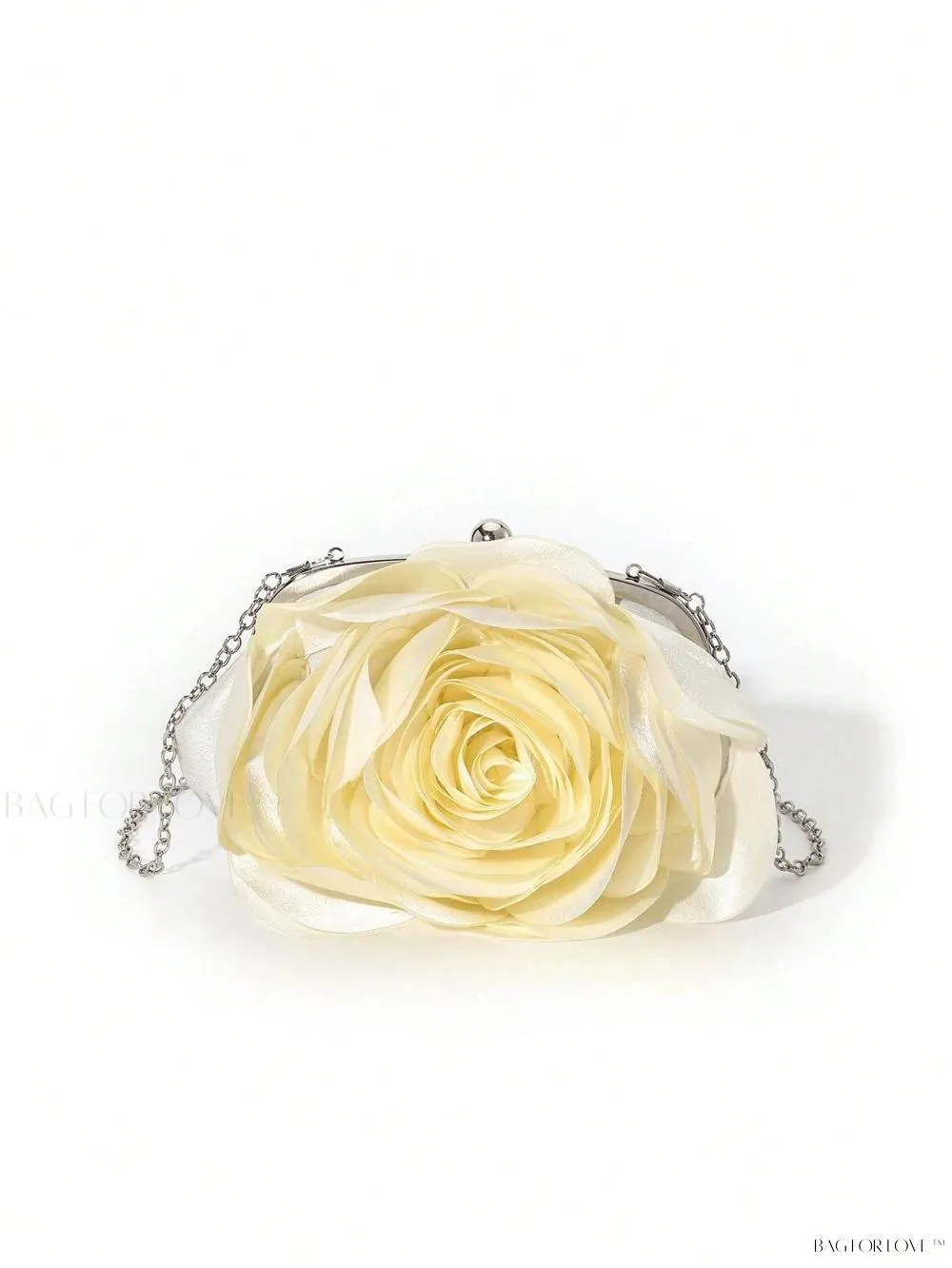 BagForLove - Elegant Solid Color Silk Handbag Perfect for Women's Formal Events