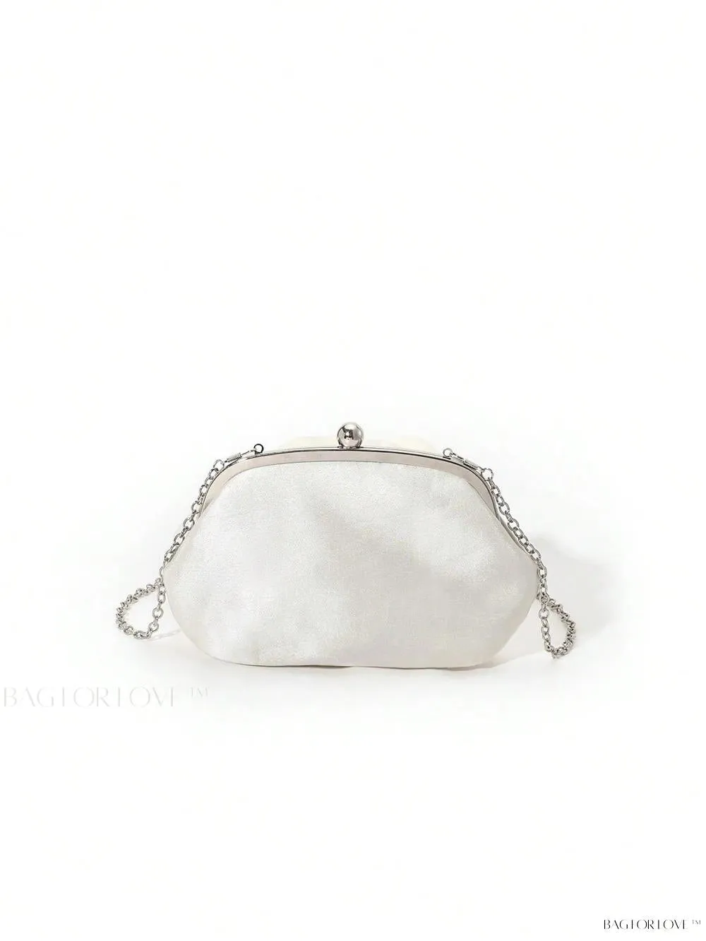 BagForLove - Elegant Solid Color Silk Handbag Perfect for Women's Formal Events