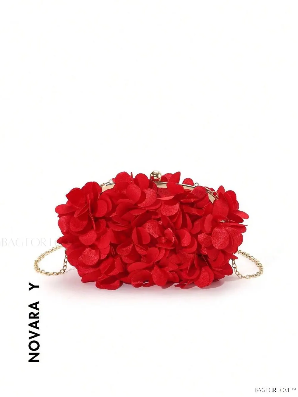 BagForLove - Elegant Solid Color Silk Handbag Perfect for Women's Formal Events