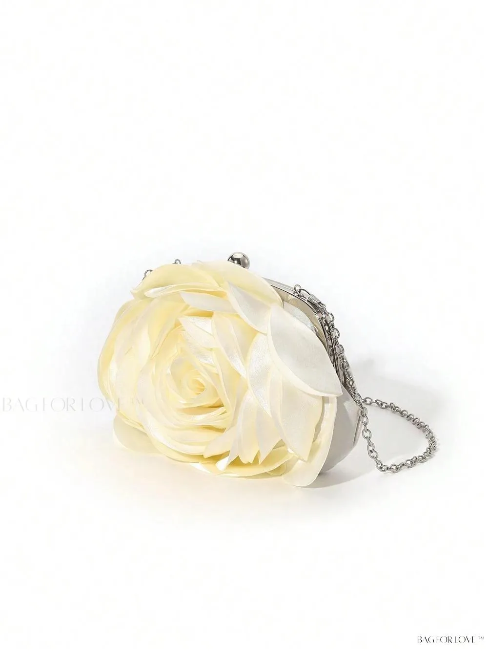 BagForLove - Elegant Solid Color Silk Handbag Perfect for Women's Formal Events