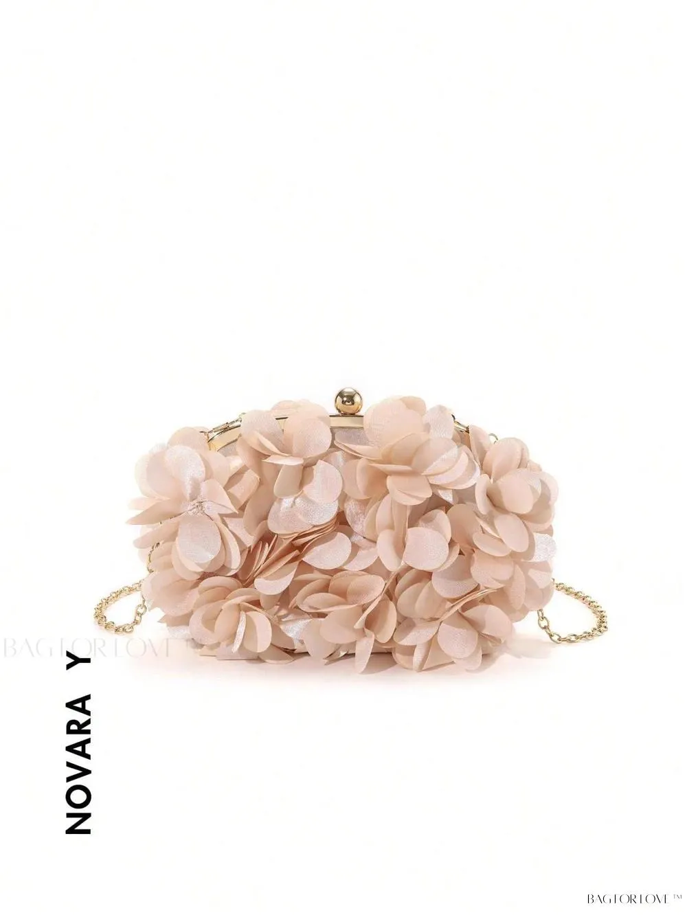 BagForLove - Elegant Solid Color Silk Handbag Perfect for Women's Formal Events