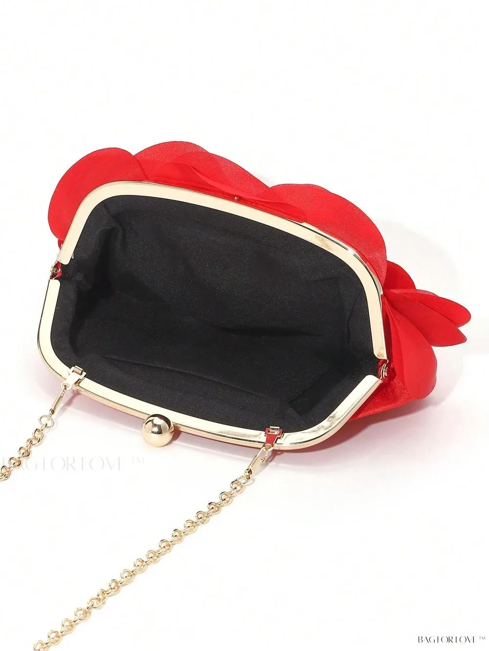 BagForLove - Elegant Solid Color Silk Handbag Perfect for Women's Formal Events