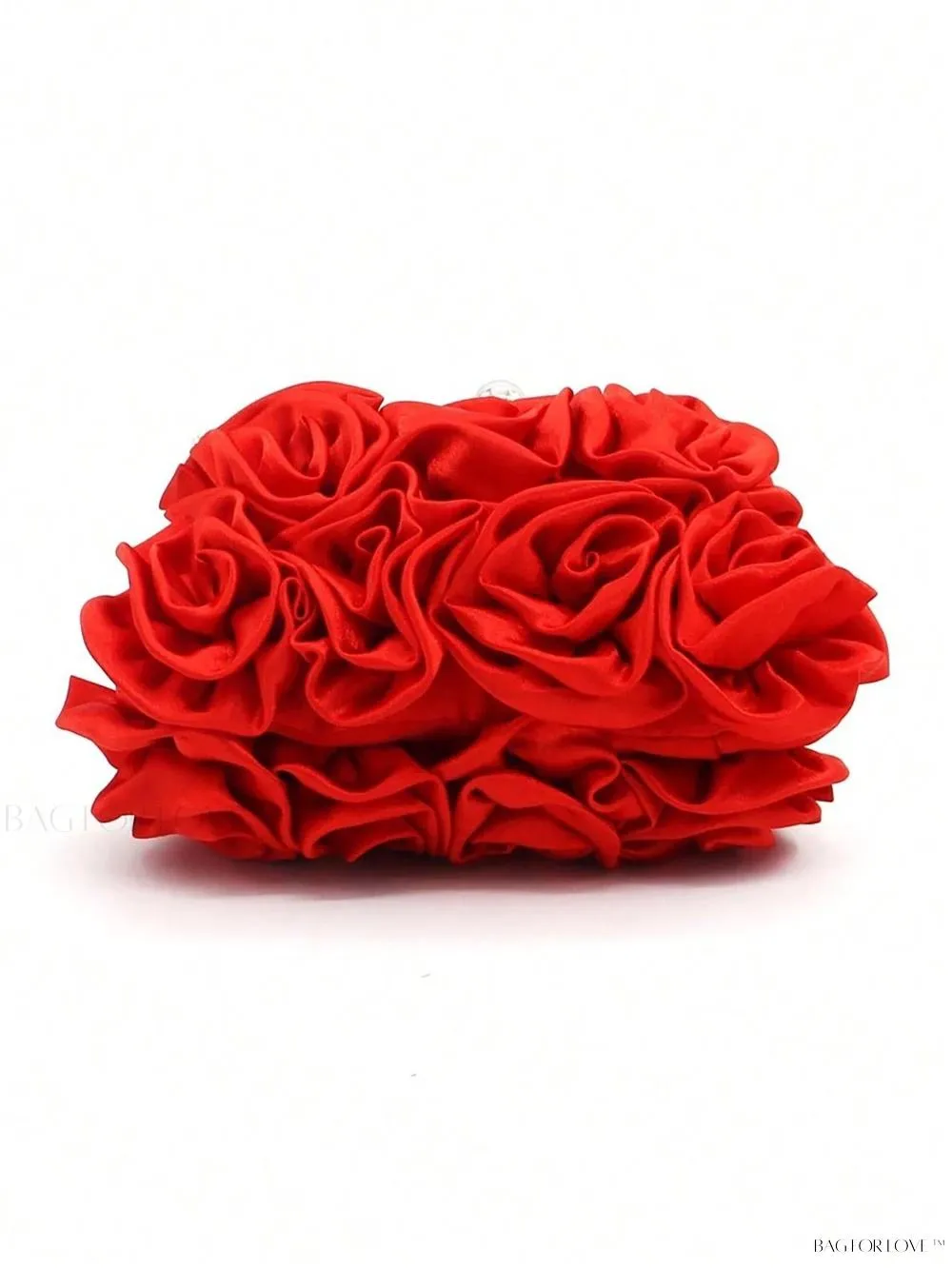 BagForLove - Elegant Solid Color Silk Handbag Perfect for Women's Formal Events
