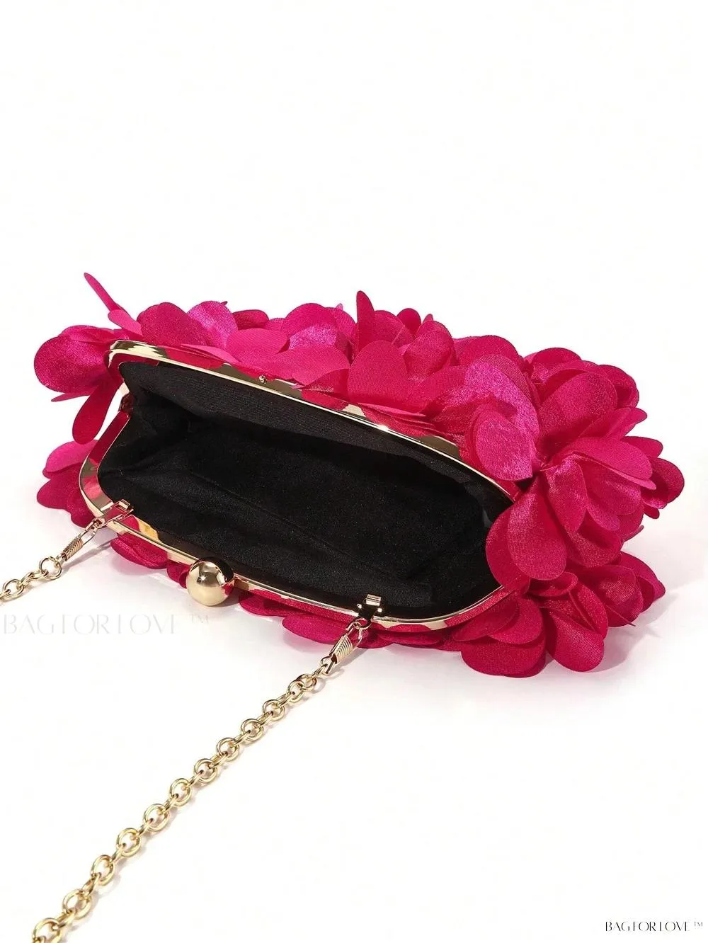 BagForLove - Elegant Solid Color Silk Handbag Perfect for Women's Formal Events
