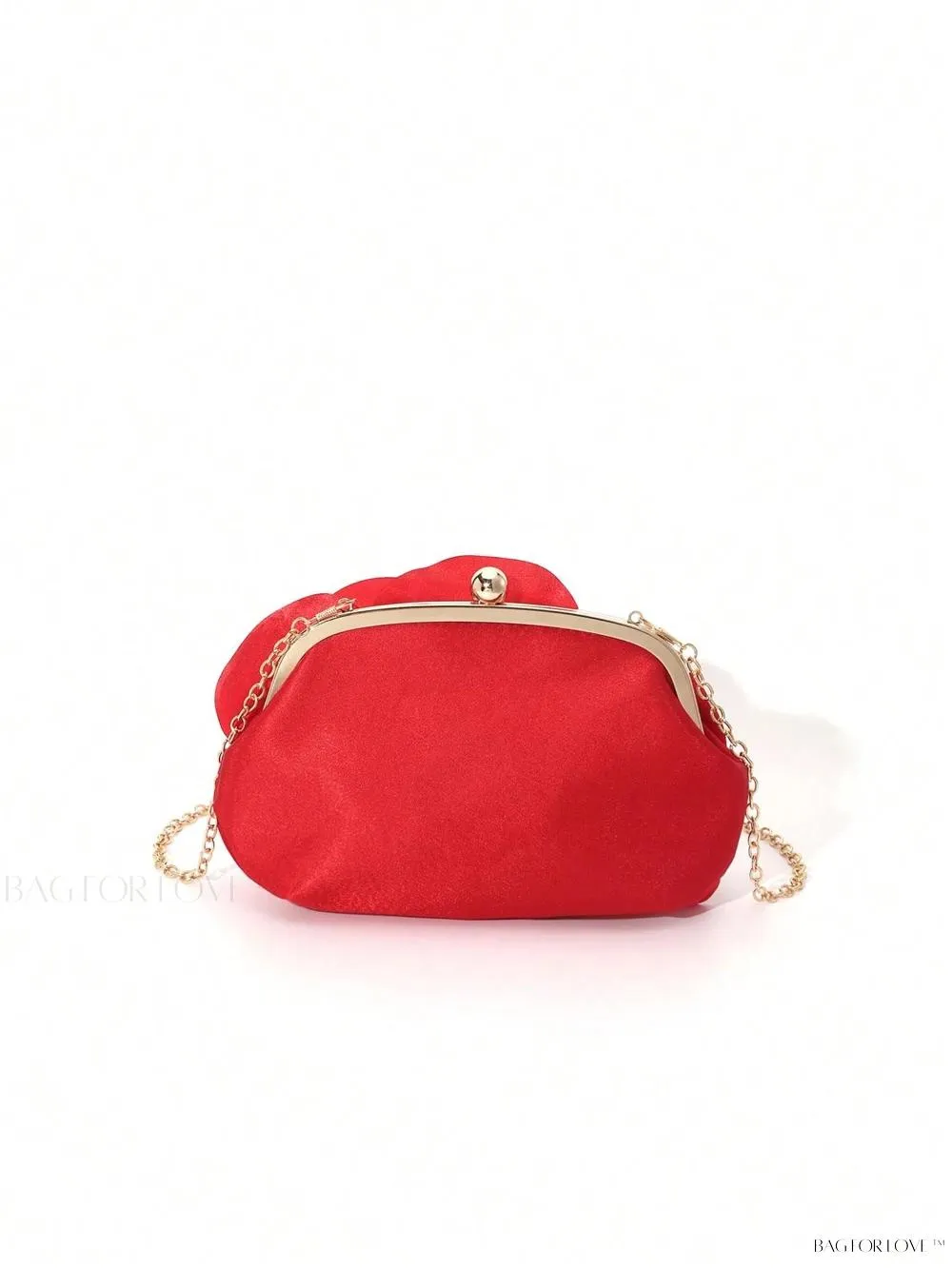 BagForLove - Elegant Solid Color Silk Handbag Perfect for Women's Formal Events