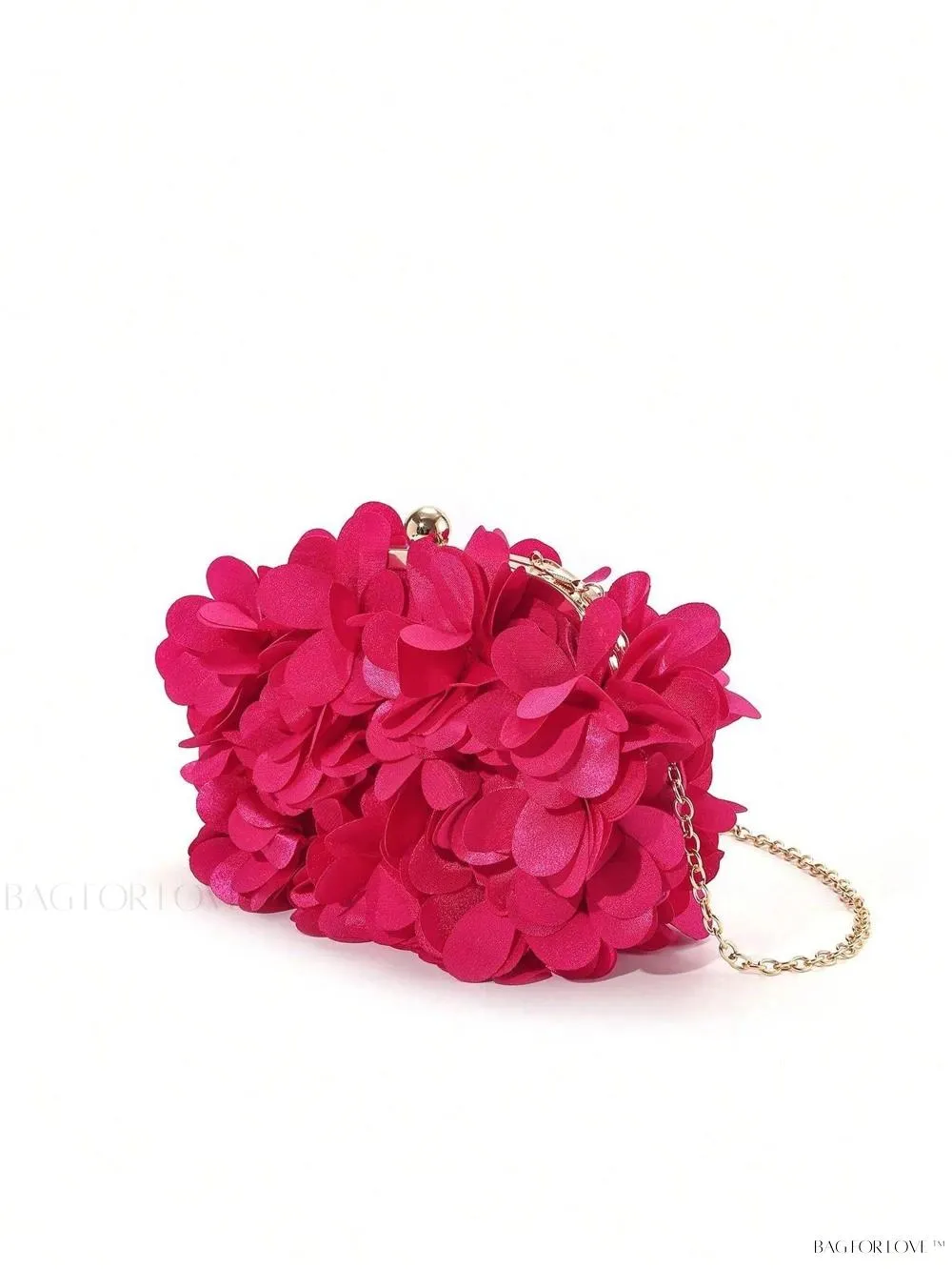 BagForLove - Elegant Solid Color Silk Handbag Perfect for Women's Formal Events