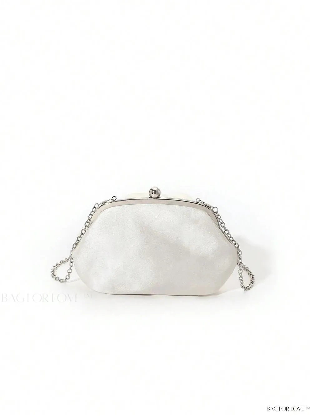 BagForLove - Elegant Solid Color Silk Handbag Perfect for Women's Formal Events