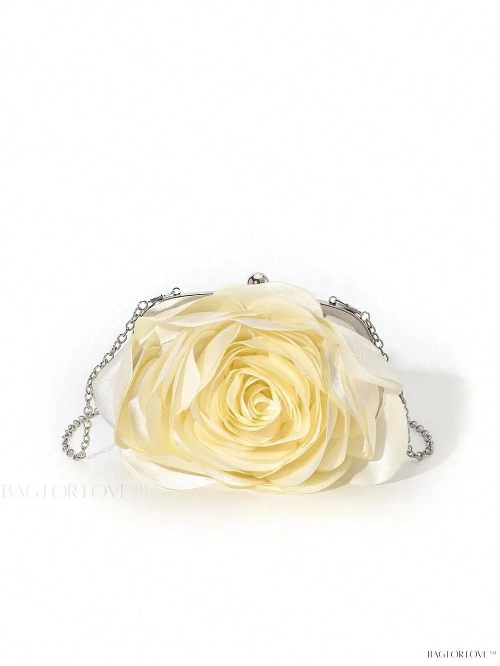 BagForLove - Elegant Solid Color Silk Handbag Perfect for Women's Formal Events