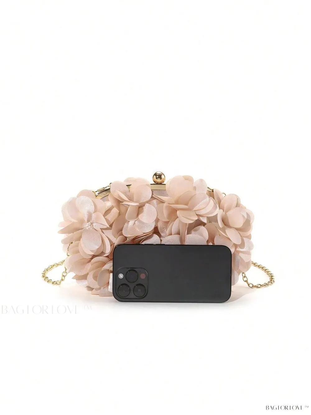 BagForLove - Elegant Solid Color Silk Handbag Perfect for Women's Formal Events