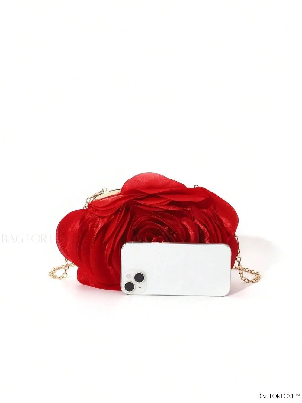 BagForLove - Elegant Solid Color Silk Handbag Perfect for Women's Formal Events