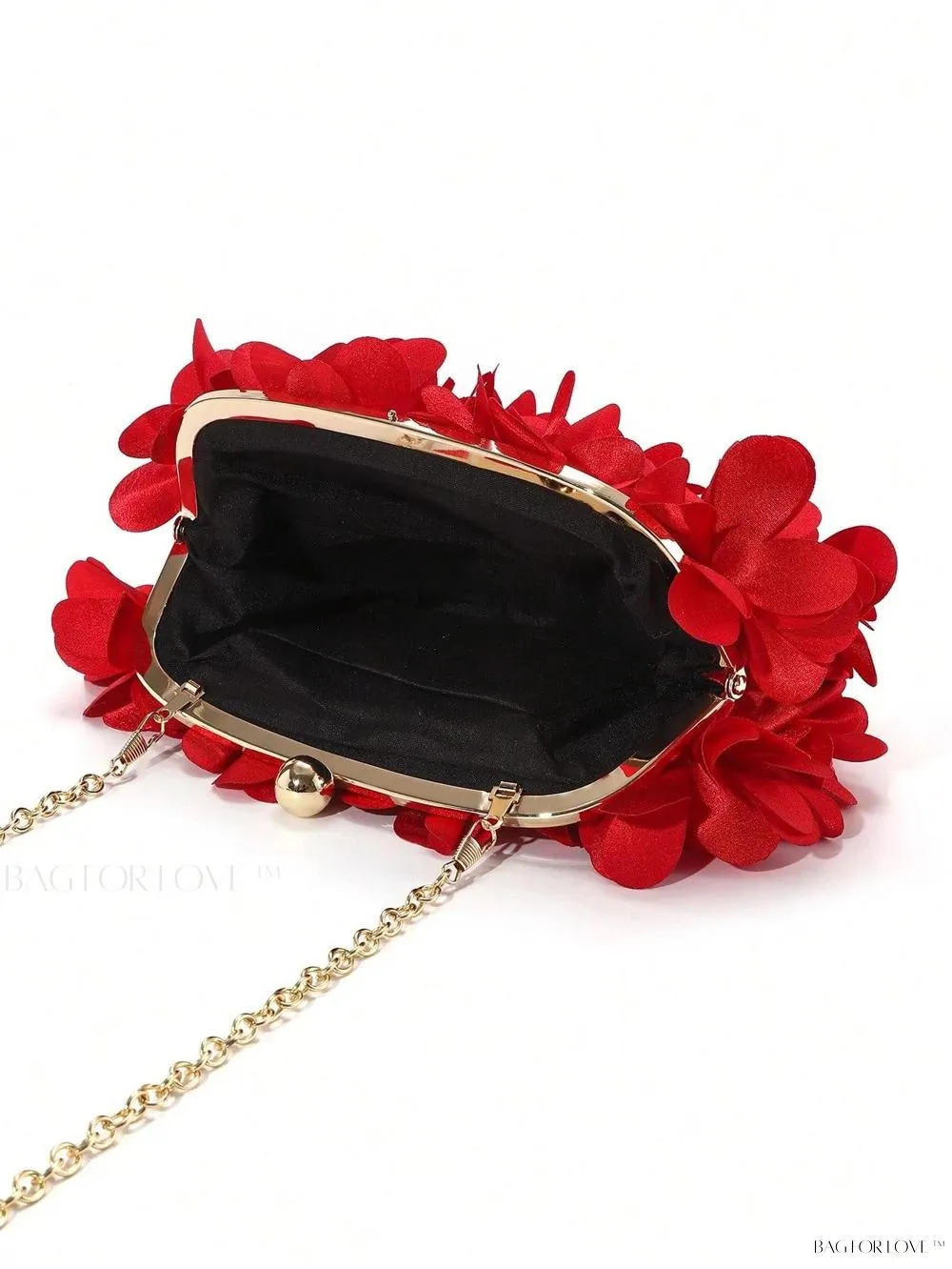 BagForLove - Elegant Solid Color Silk Handbag Perfect for Women's Formal Events