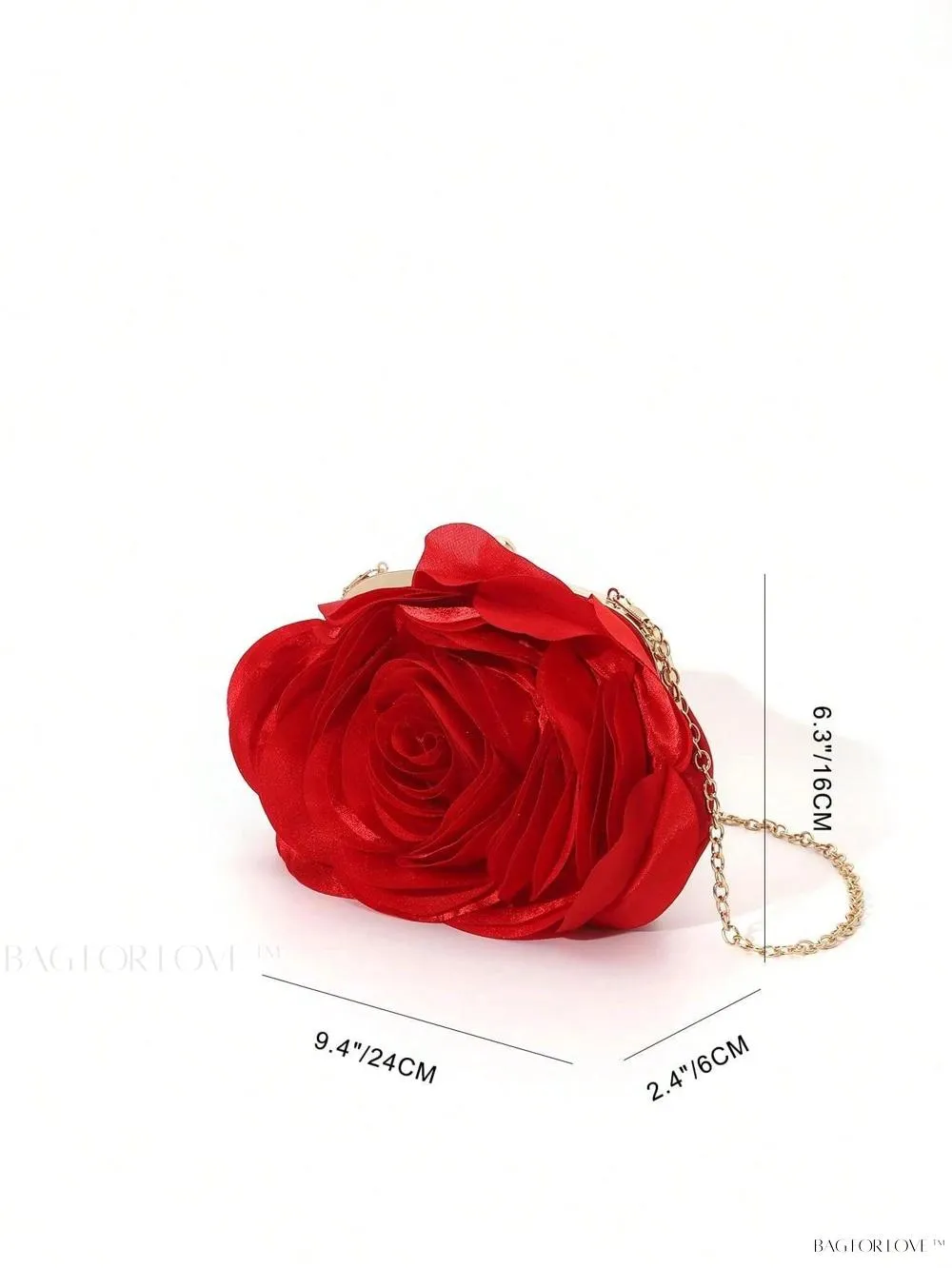BagForLove - Elegant Solid Color Silk Handbag Perfect for Women's Formal Events