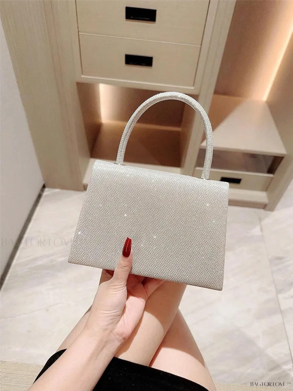 BagForLove - Evening Elegance Handbag with Chain Shoulder Strap