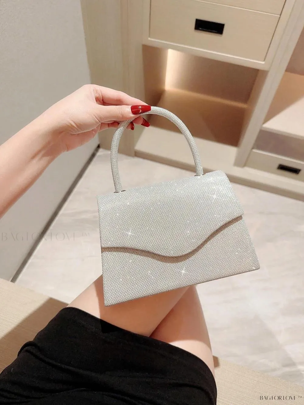 BagForLove - Evening Elegance Handbag with Chain Shoulder Strap