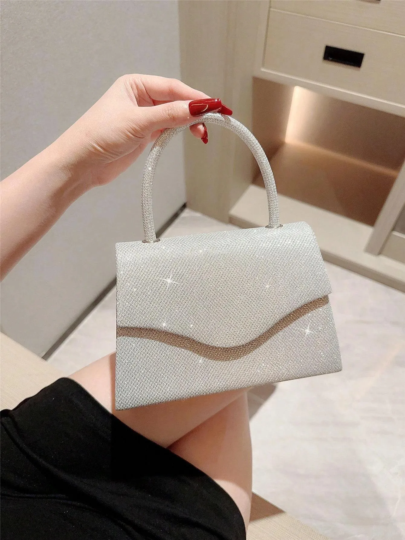BagForLove - Evening Elegance Handbag with Chain Shoulder Strap