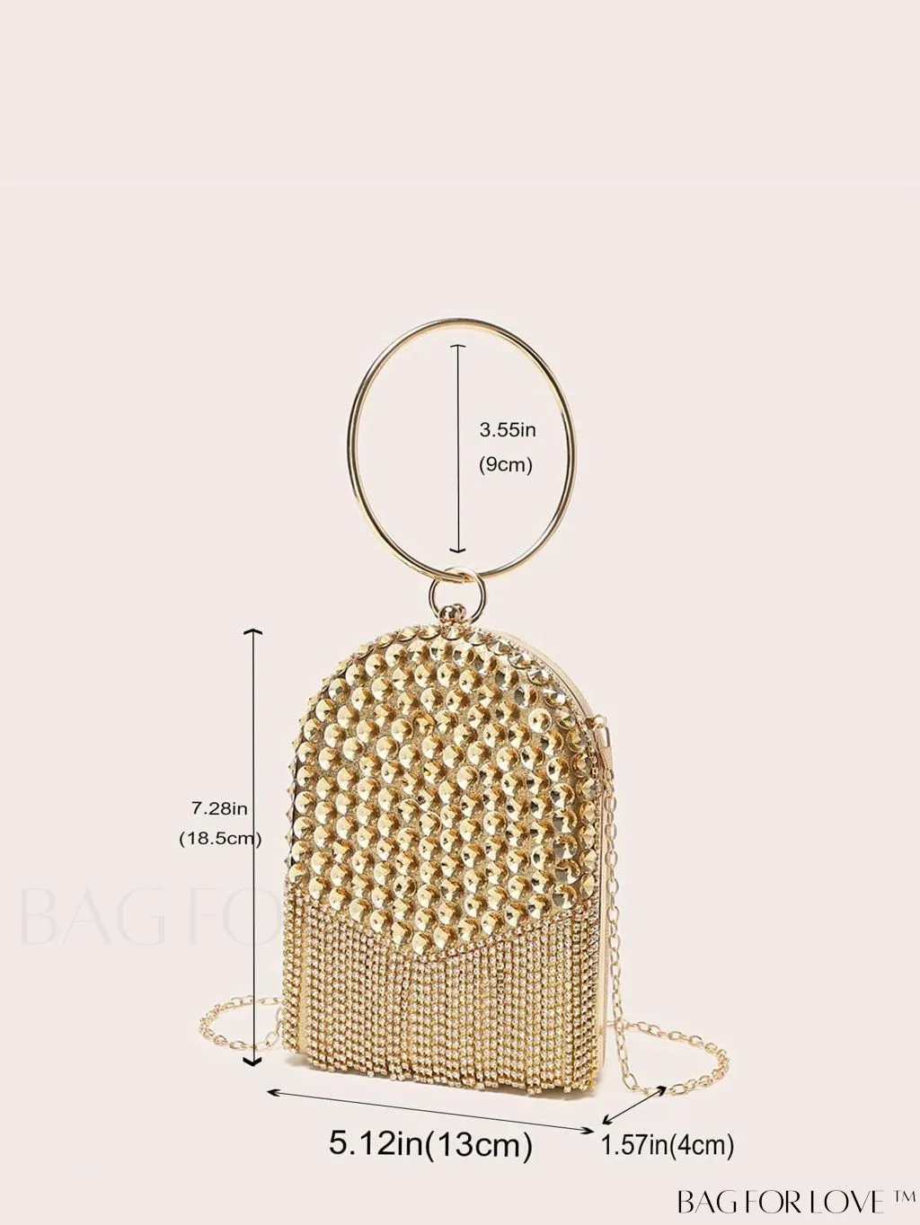 BagForLove - Evening Party Diamond Fringe Clutch: Elegant and Glamorous