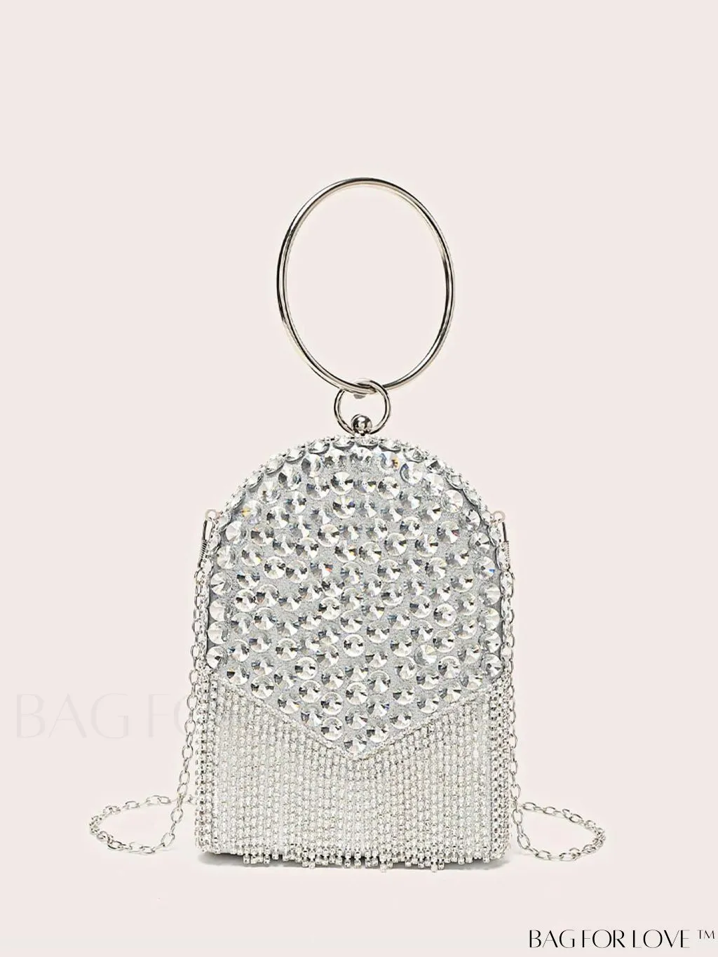 BagForLove - Evening Party Diamond Fringe Clutch: Elegant and Glamorous
