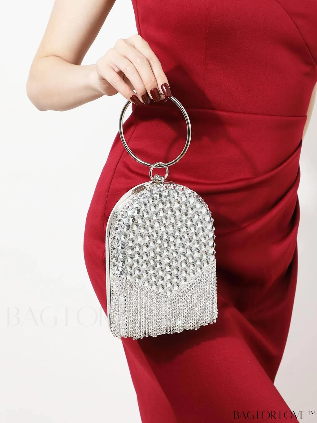 BagForLove - Evening Party Diamond Fringe Clutch: Elegant and Glamorous