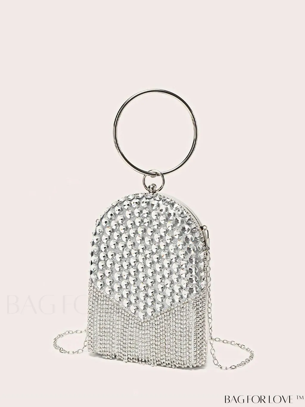 BagForLove - Evening Party Diamond Fringe Clutch: Elegant and Glamorous