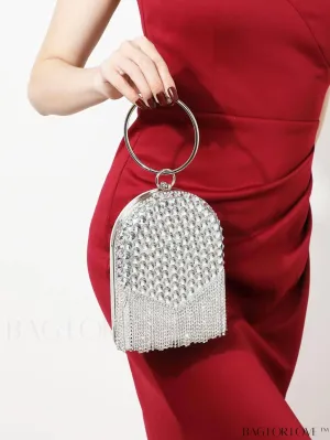 BagForLove - Evening Party Diamond Fringe Clutch: Elegant and Glamorous