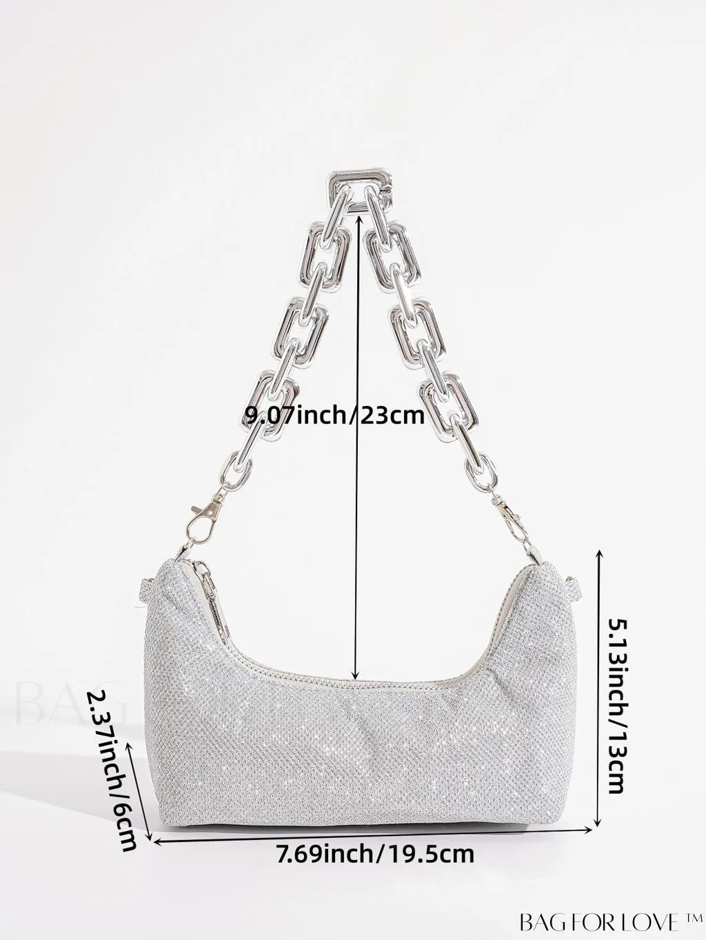 BagForLove - Evening Party Glitter Clutch: Elegant and Sparkling