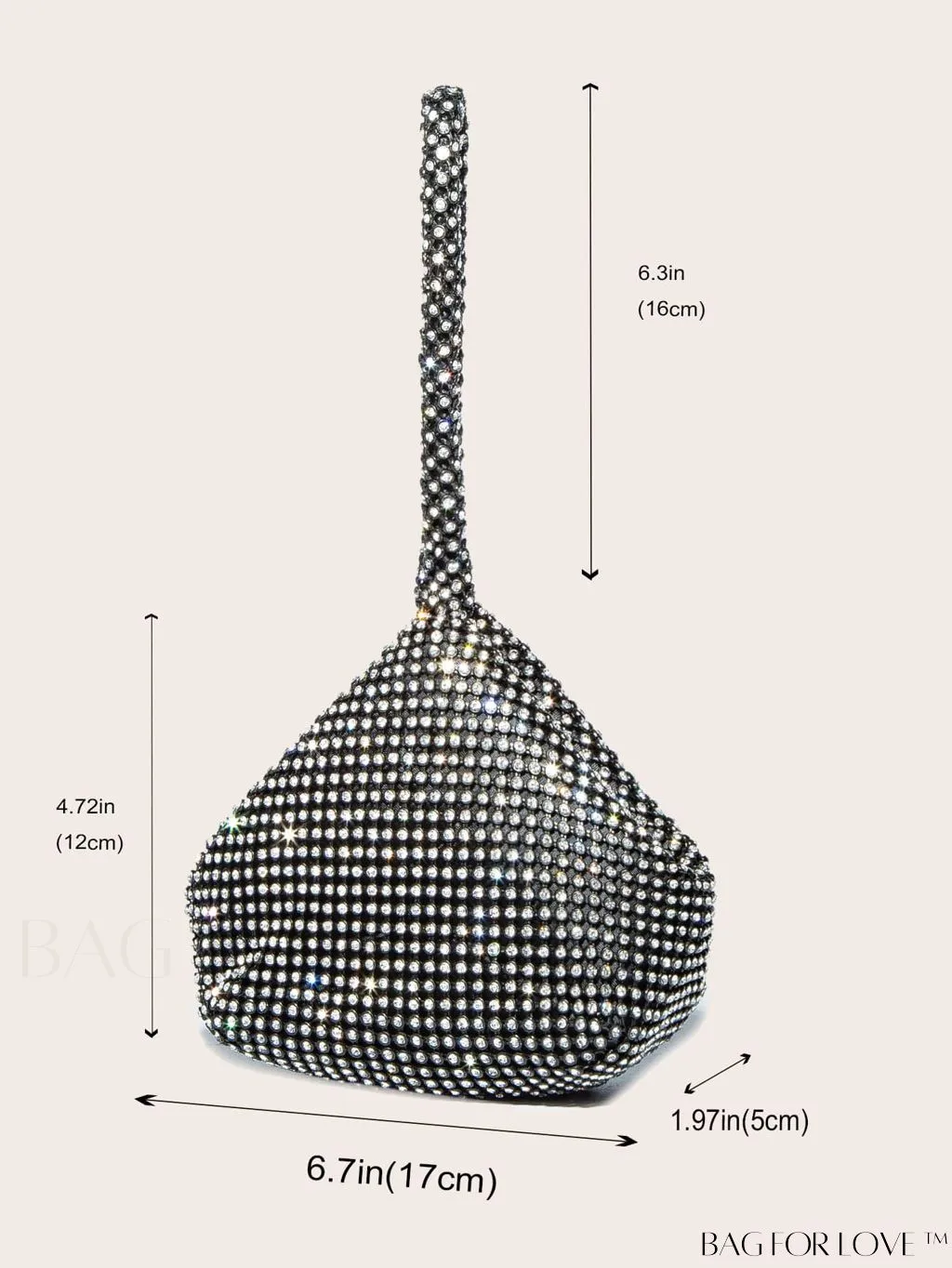 BagForLove - Exquisite Rhinestone-Adorned Evening Bag - Ideal for Wedding, Prom & Party Events