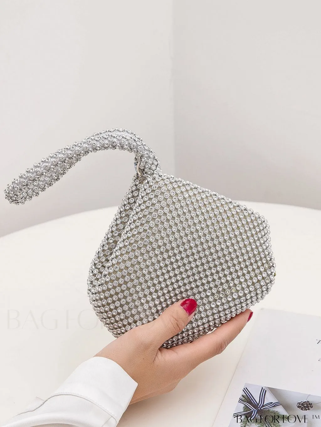 BagForLove - Exquisite Rhinestone-Adorned Evening Bag - Ideal for Wedding, Prom & Party Events