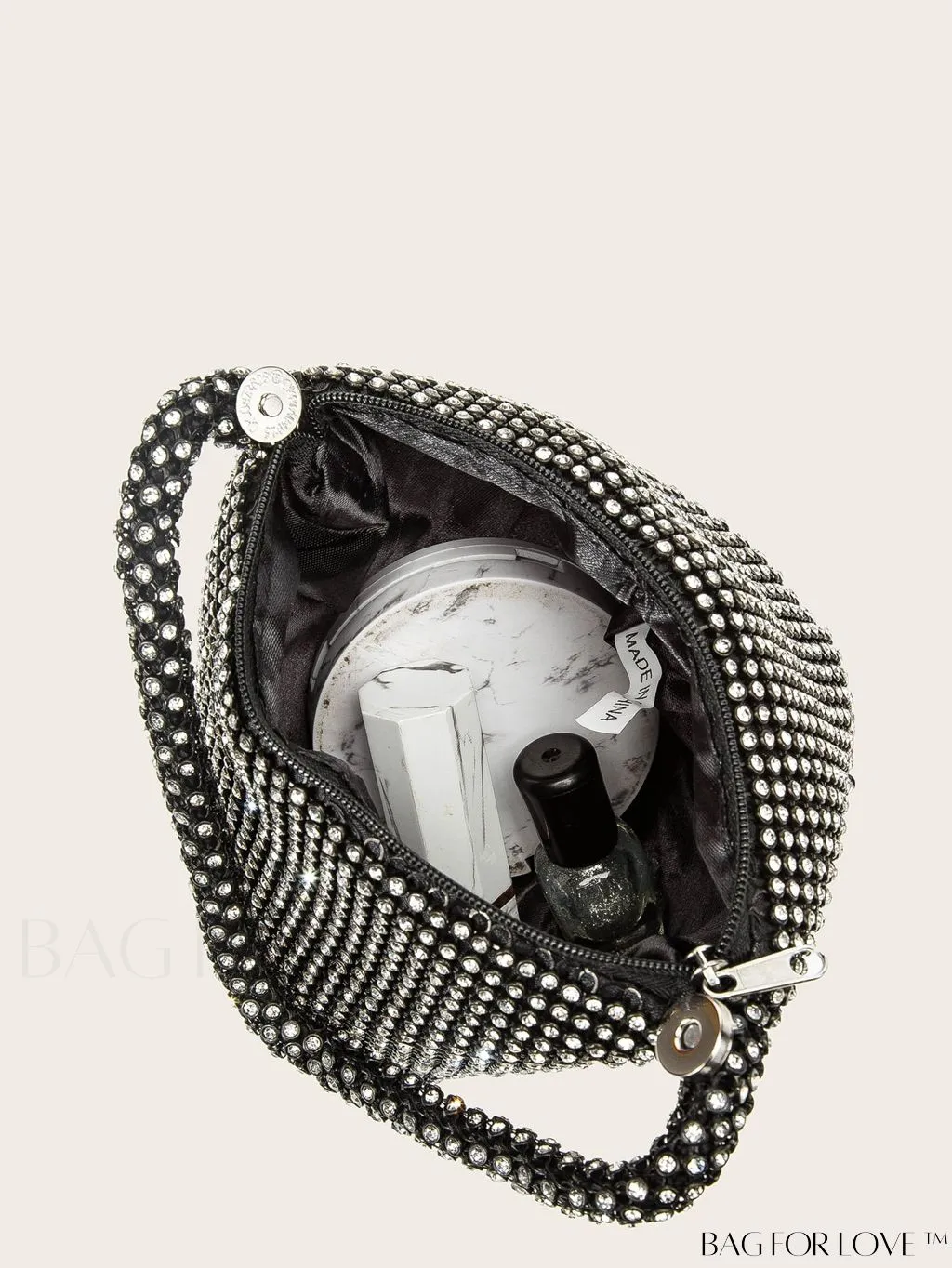 BagForLove - Exquisite Rhinestone-Adorned Evening Bag - Ideal for Wedding, Prom & Party Events