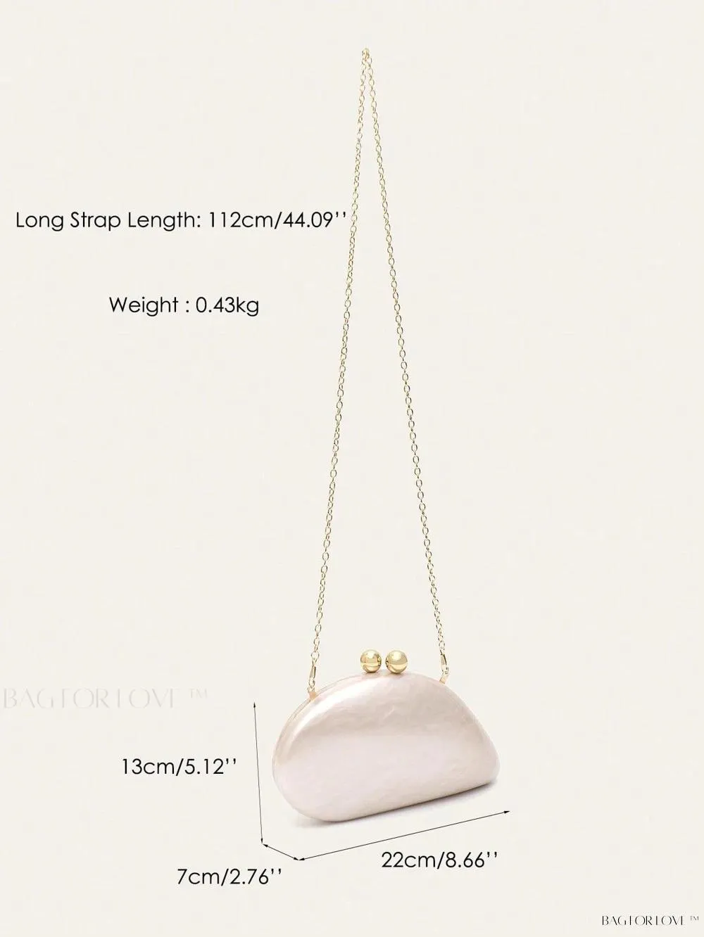BagForLove - Glamorous Acrylic Novelty Clutch Perfect for Date Night or Prom