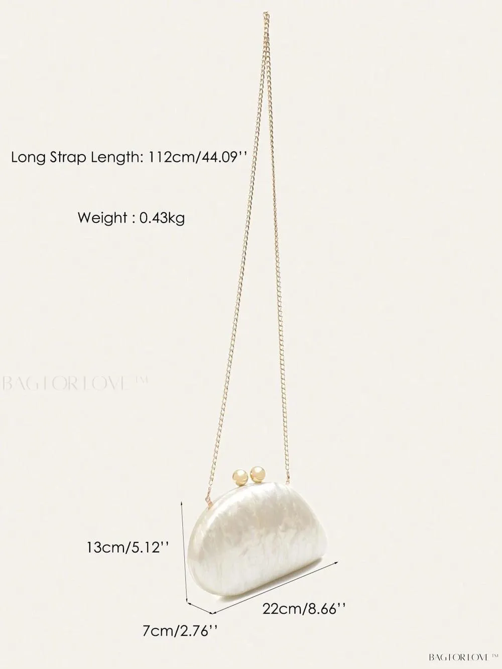 BagForLove - Glamorous Acrylic Novelty Clutch Perfect for Date Night or Prom