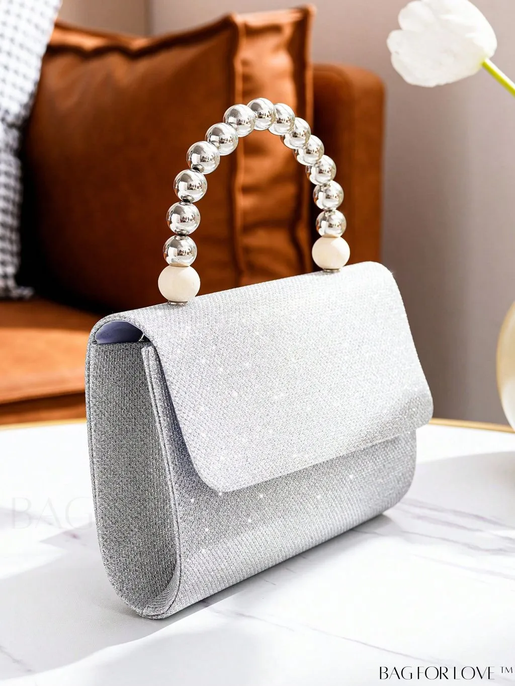 BagForLove - Glamorous Mini Beaded Flap Square Bag