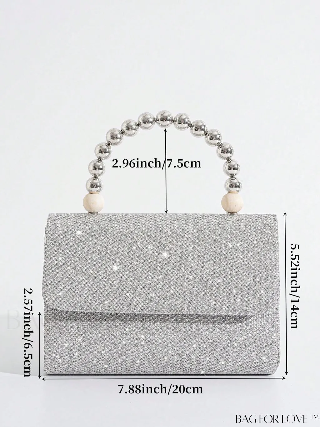 BagForLove - Glamorous Mini Beaded Flap Square Bag