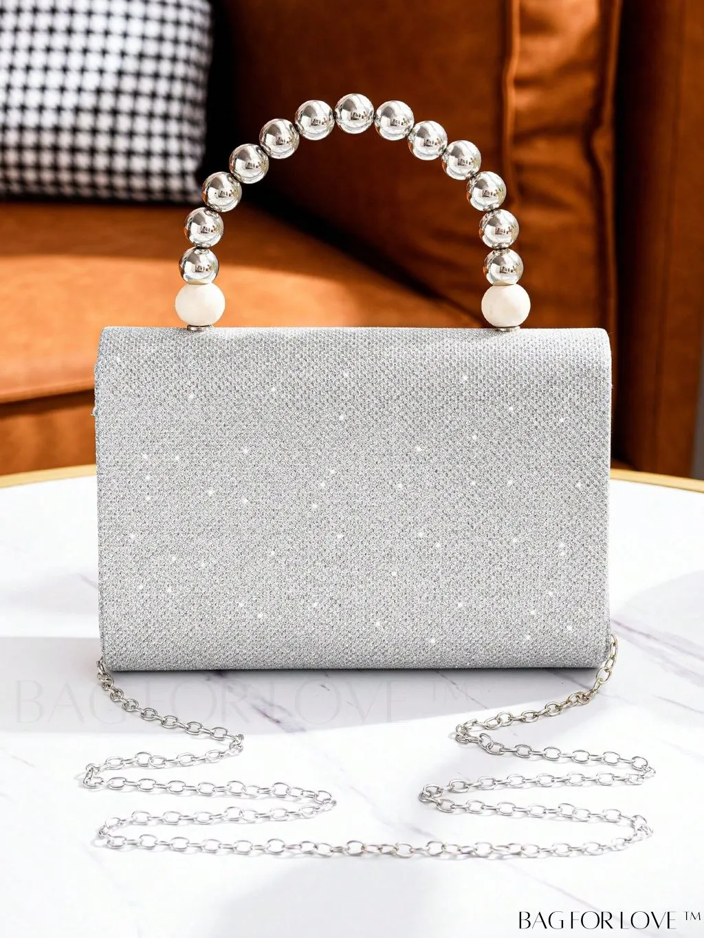 BagForLove - Glamorous Mini Beaded Flap Square Bag