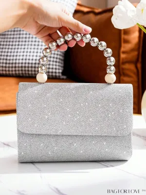 BagForLove - Glamorous Mini Beaded Flap Square Bag