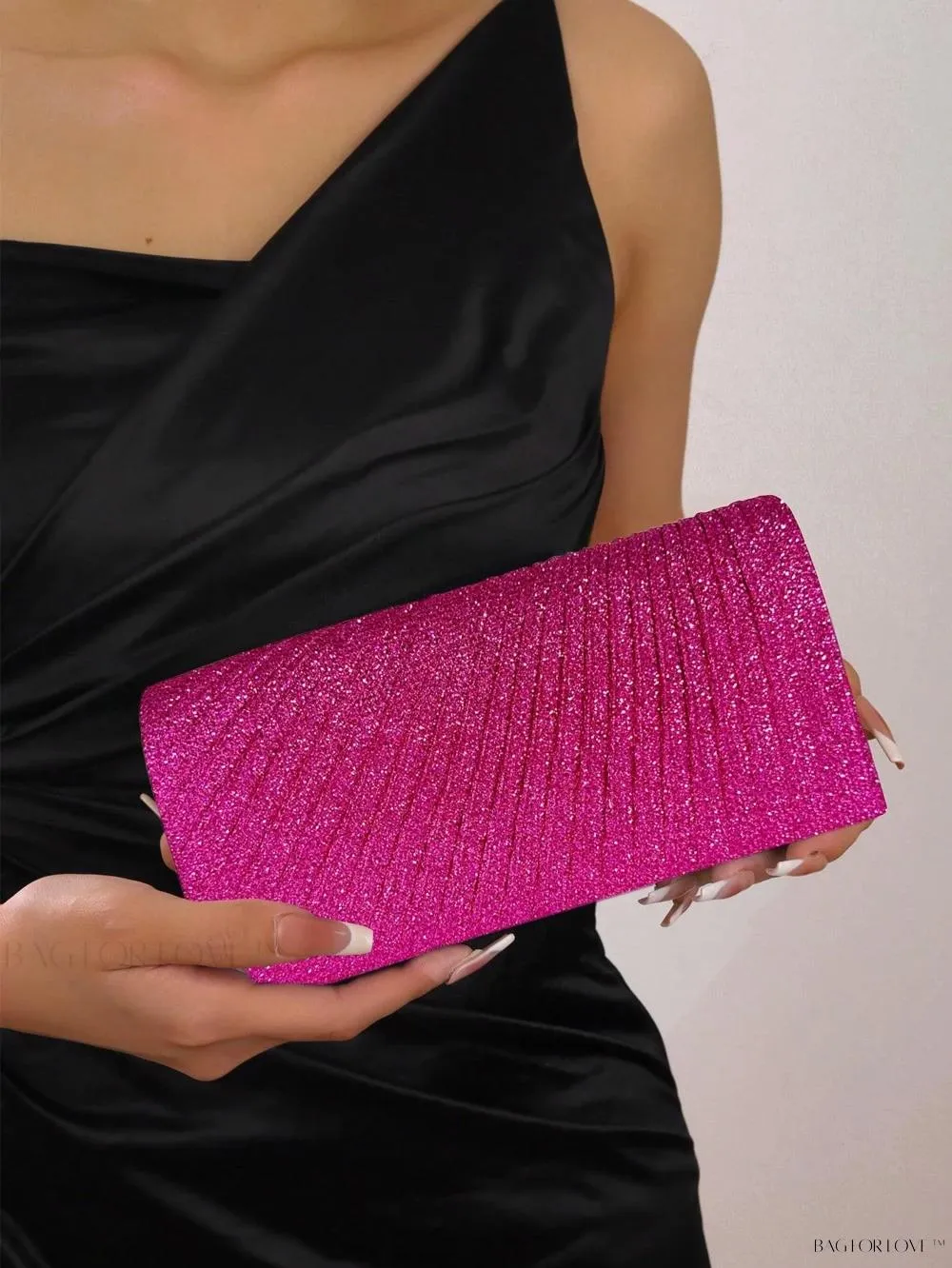 BagForLove - Glamorous Pleated Envelope Bag Perfect For Party Girl