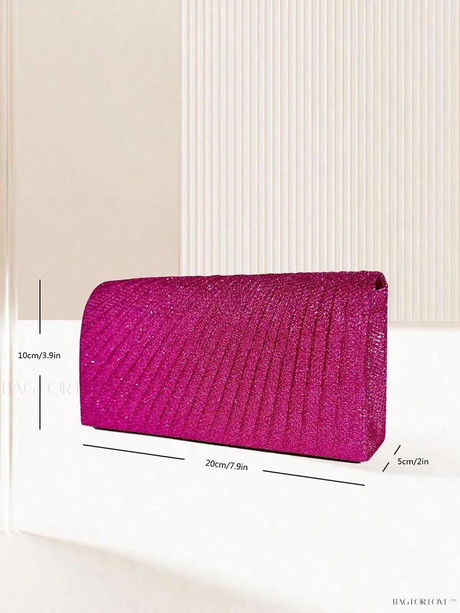 BagForLove - Glamorous Pleated Envelope Bag Perfect For Party Girl
