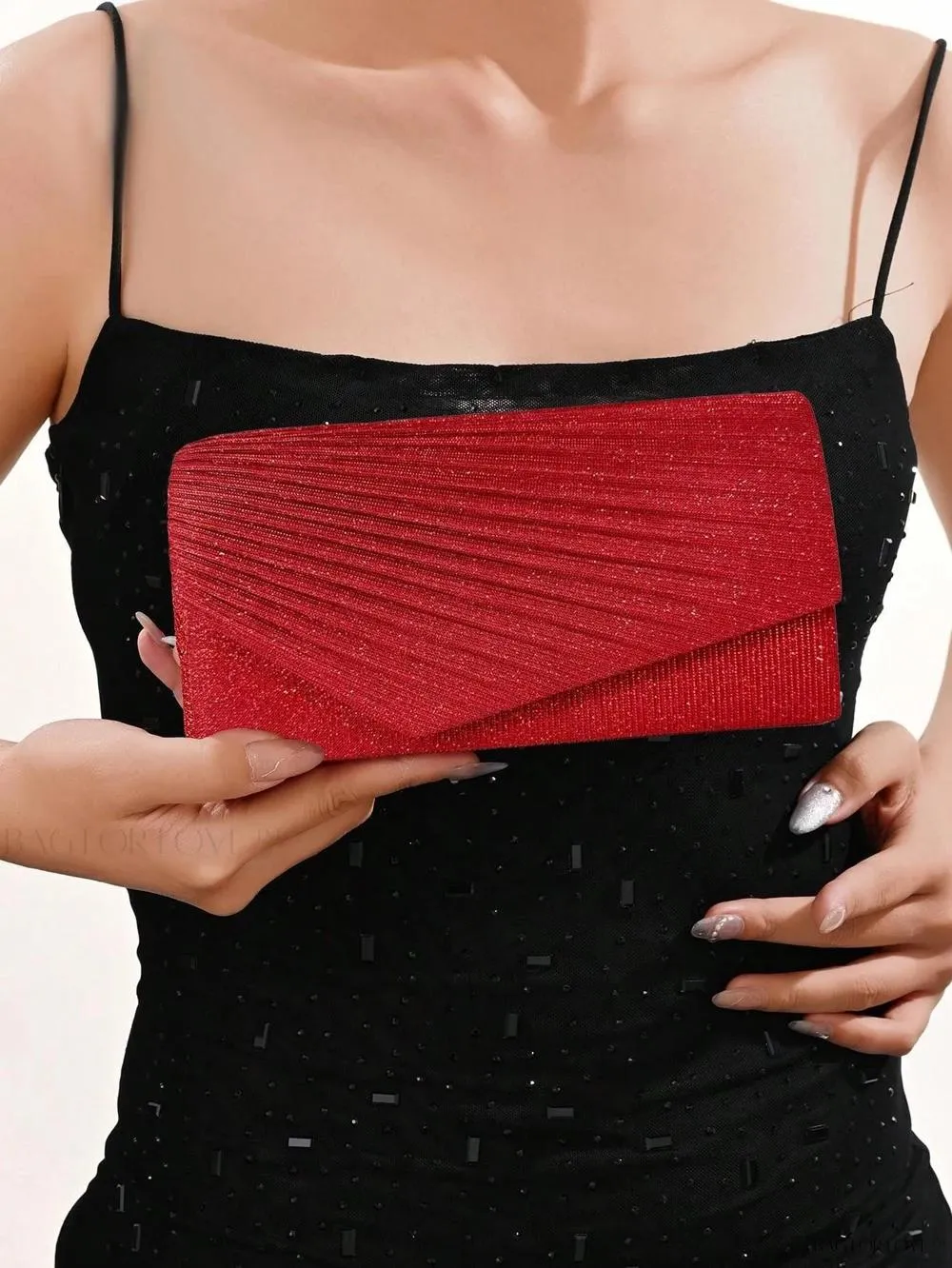 BagForLove - Glamorous Pleated Envelope Bag Perfect For Party Girl