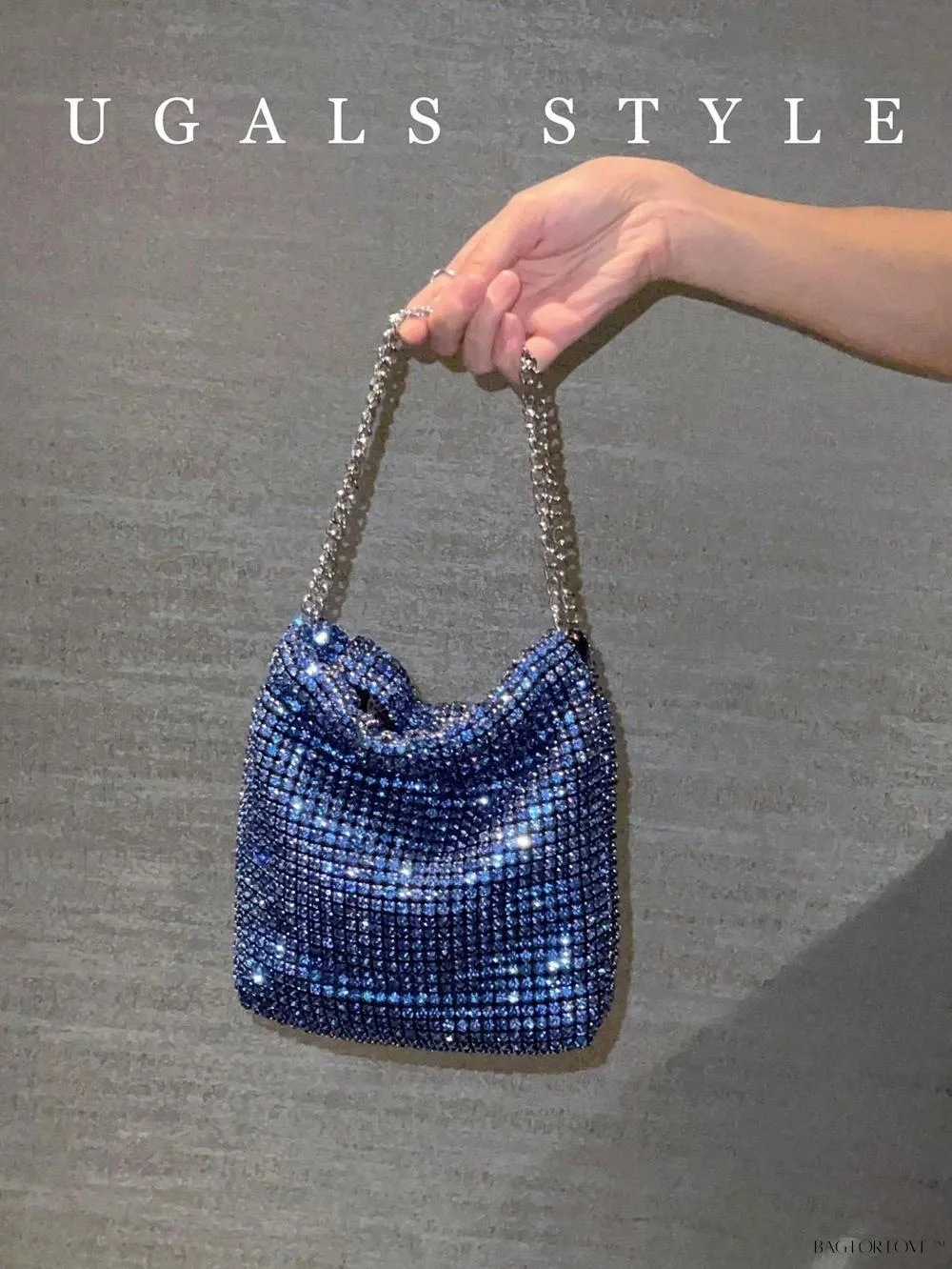 BagForLove - Glamorous Woven Mesh Bucket Bag Perfect for Formal Occasions