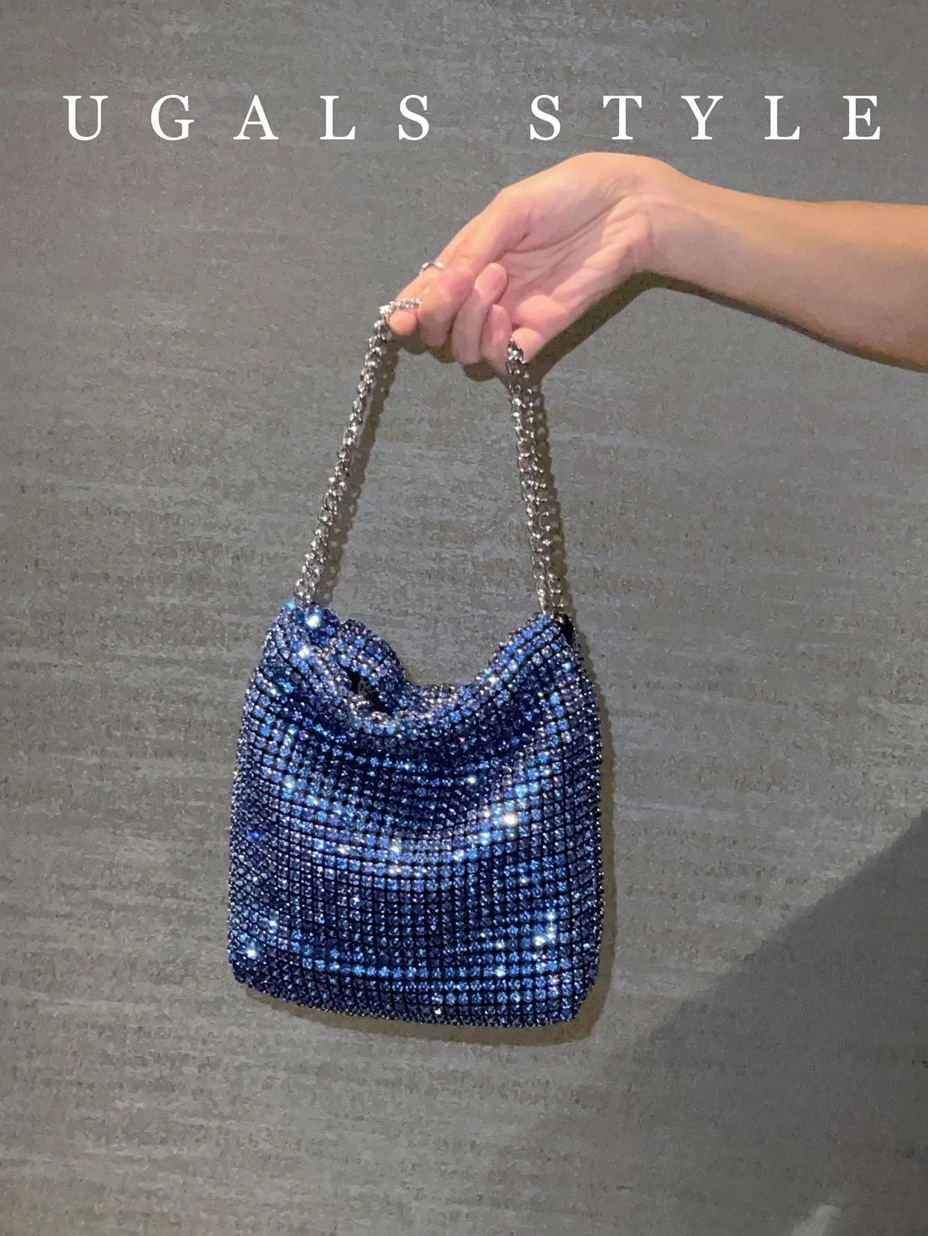 BagForLove - Glamorous Woven Mesh Bucket Bag Perfect for Formal Occasions