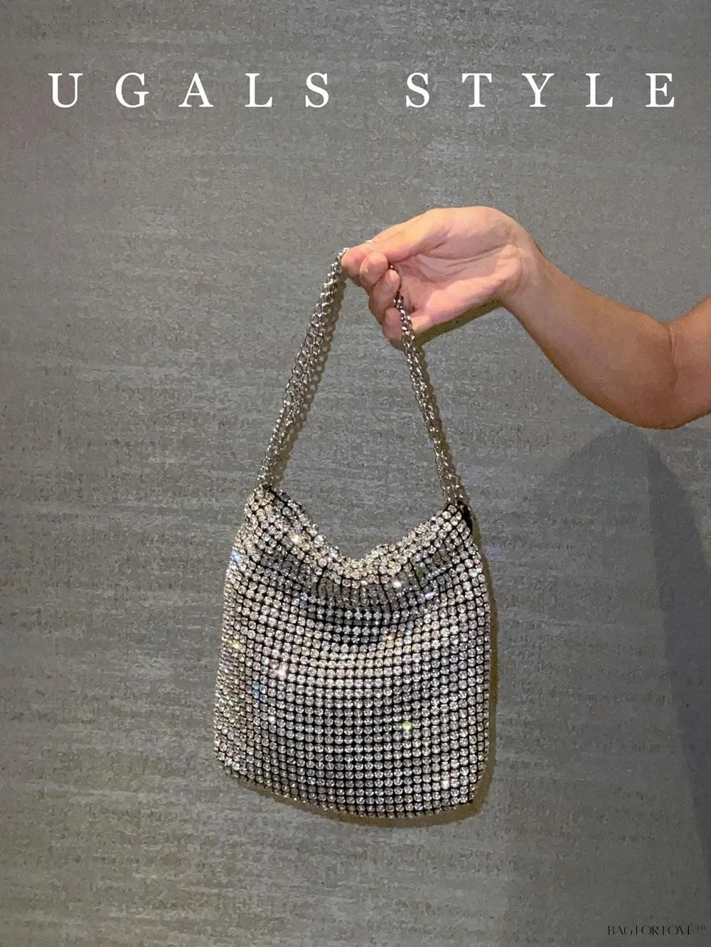 BagForLove - Glamorous Woven Mesh Bucket Bag Perfect for Formal Occasions